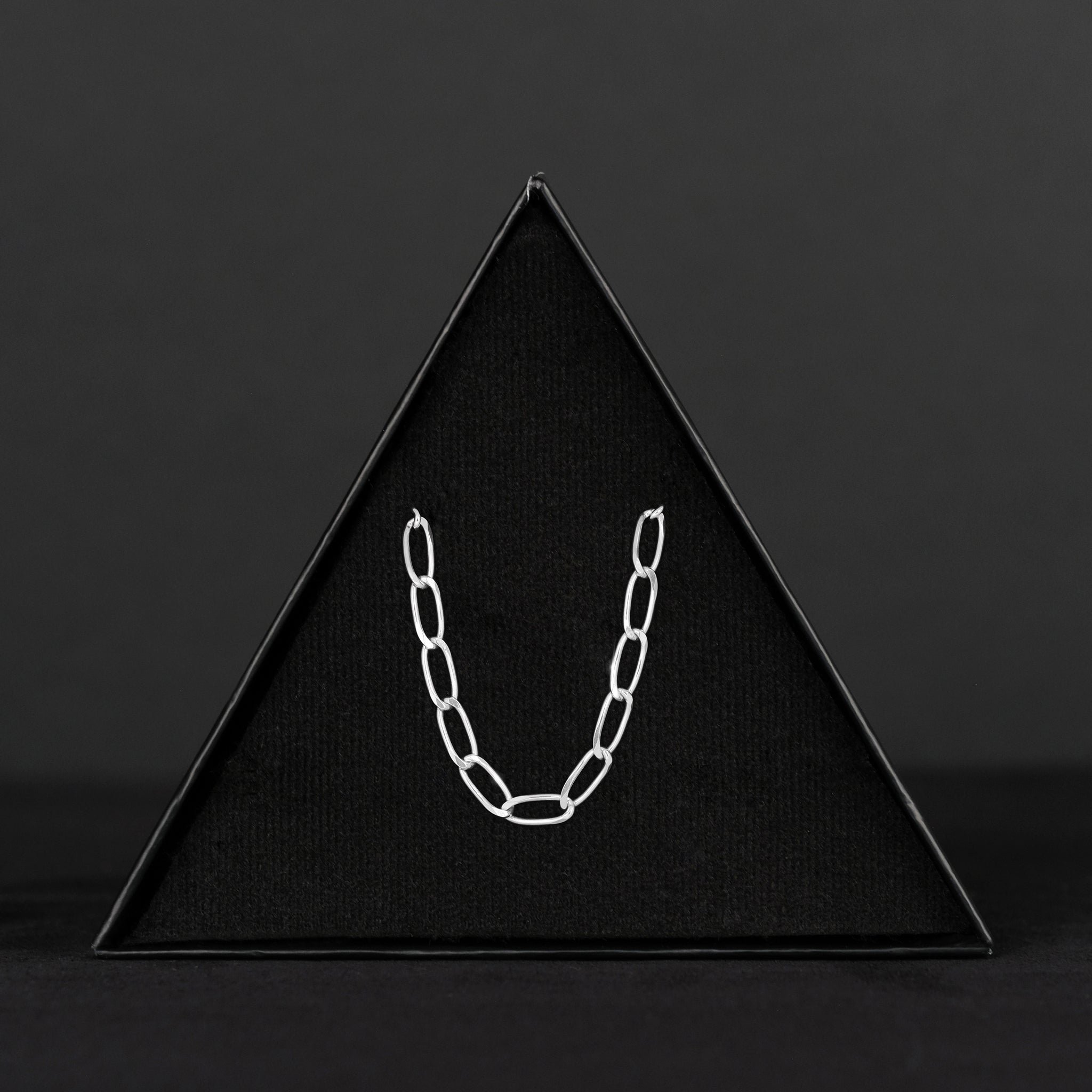 Figaro 0X1 Light 5mm (Silver) Chain