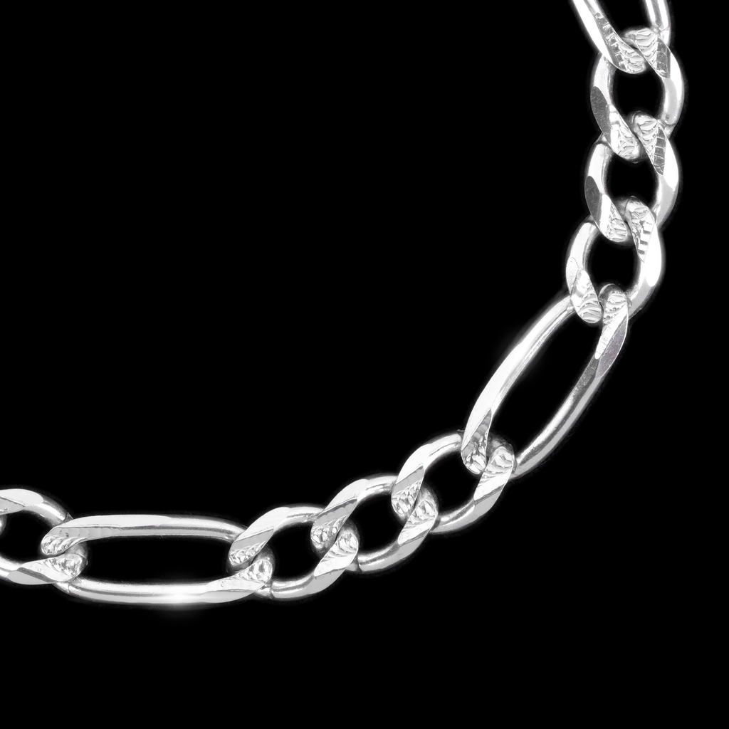 Figaro Super Zegrinada 7mm (Silver) Chain
