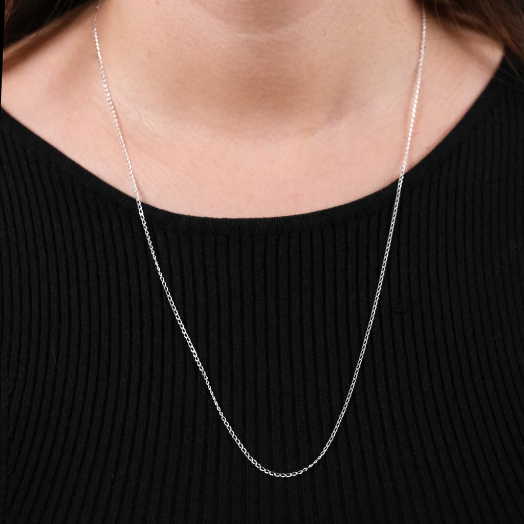 Figaro 0X1 1 mm (Silver) Chain