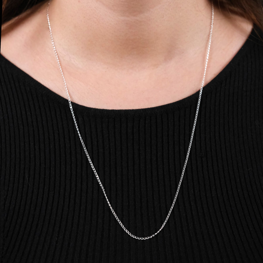Figaro 0X1 1 mm (Silver) Chain