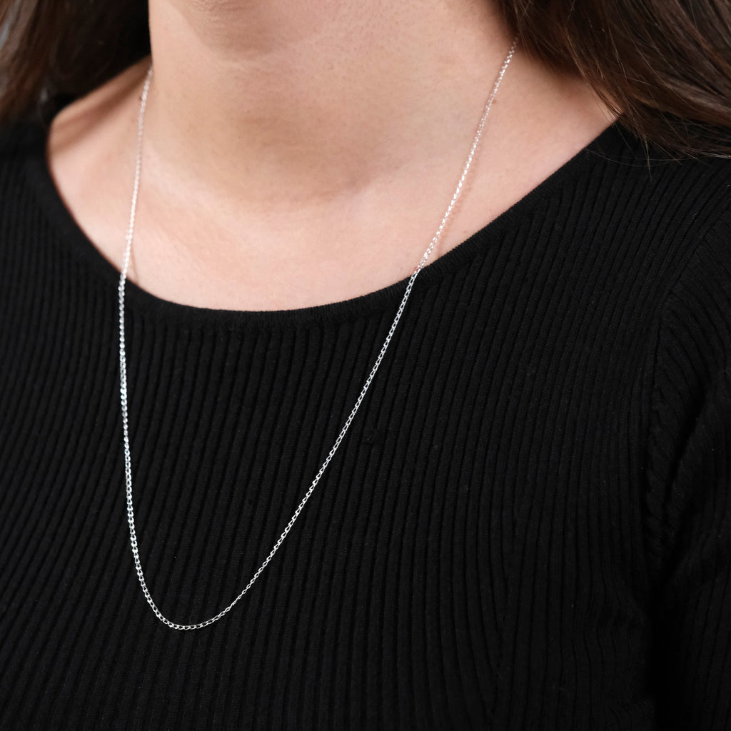 Figaro 0X1 1 mm (Silver) Chain