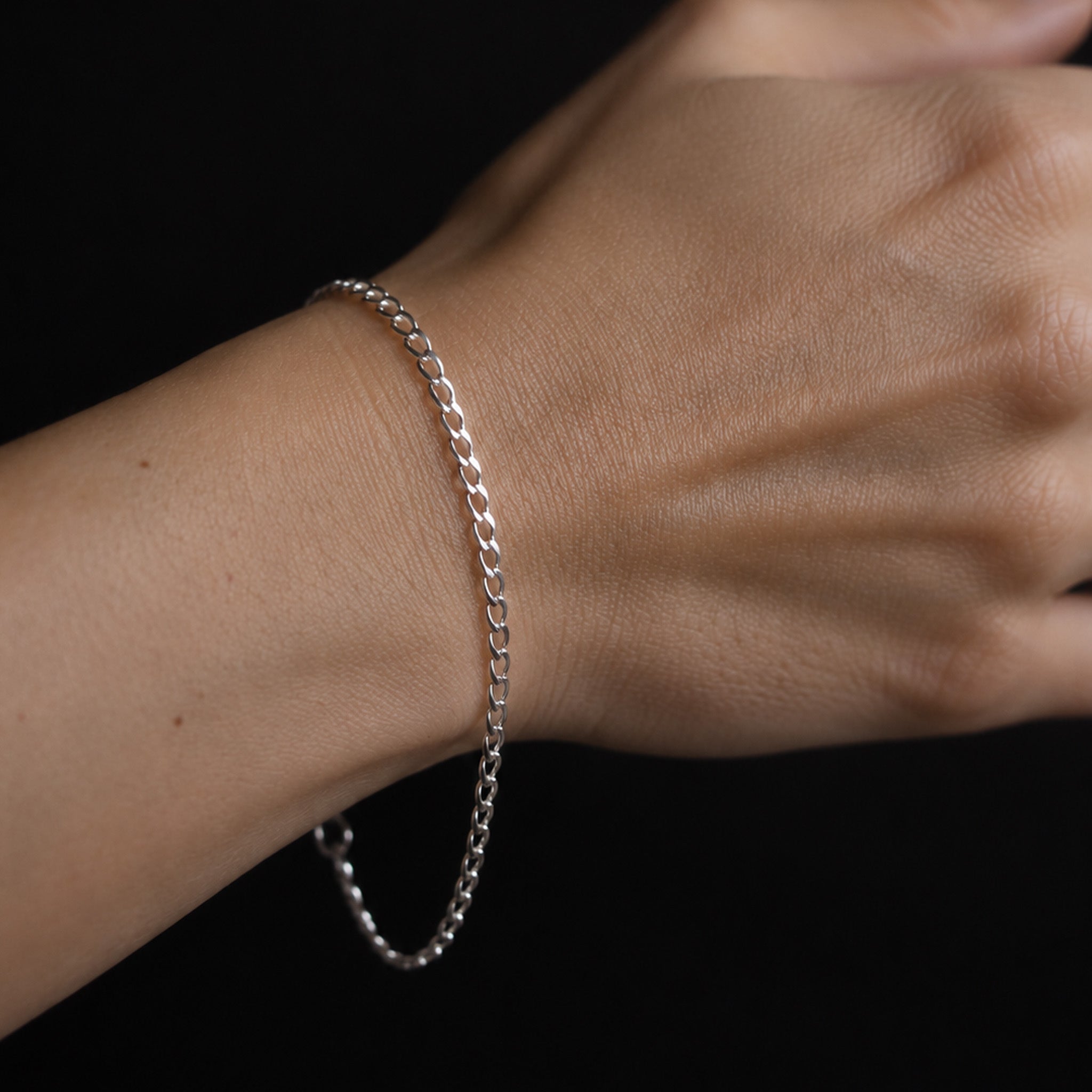 Figaro 1x0.3mm (Silver) Chain