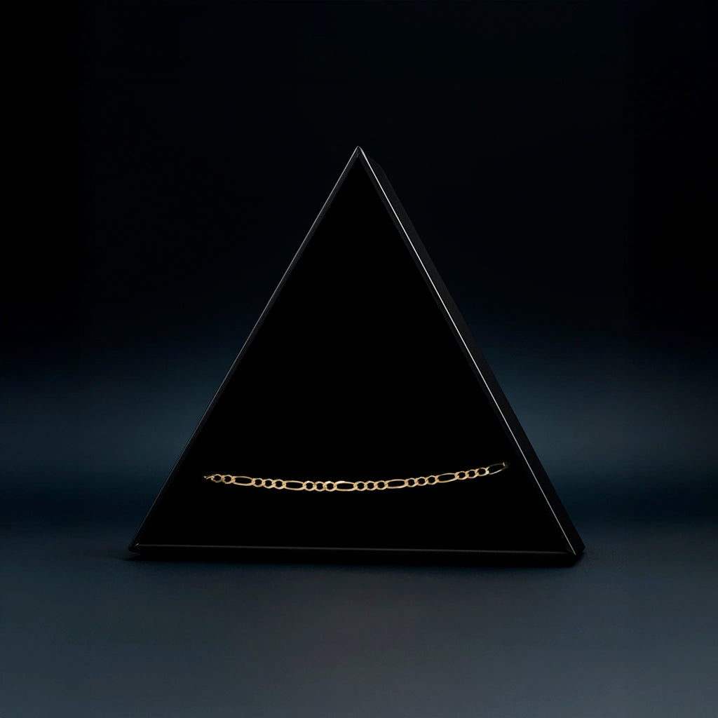 Figaro 3X1 2.5mm (Solid Gold) Bracelet