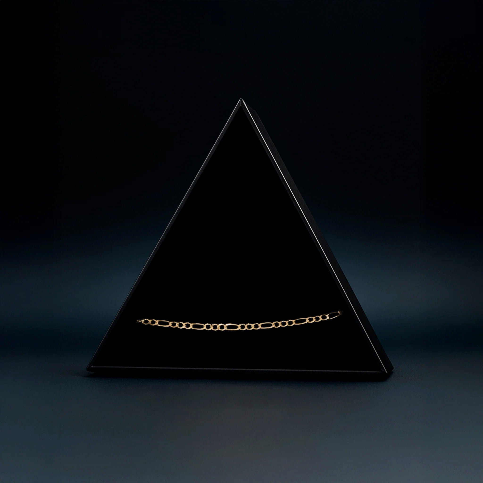 Figaro 3X1 2.5mm (Solid Gold) Bracelet