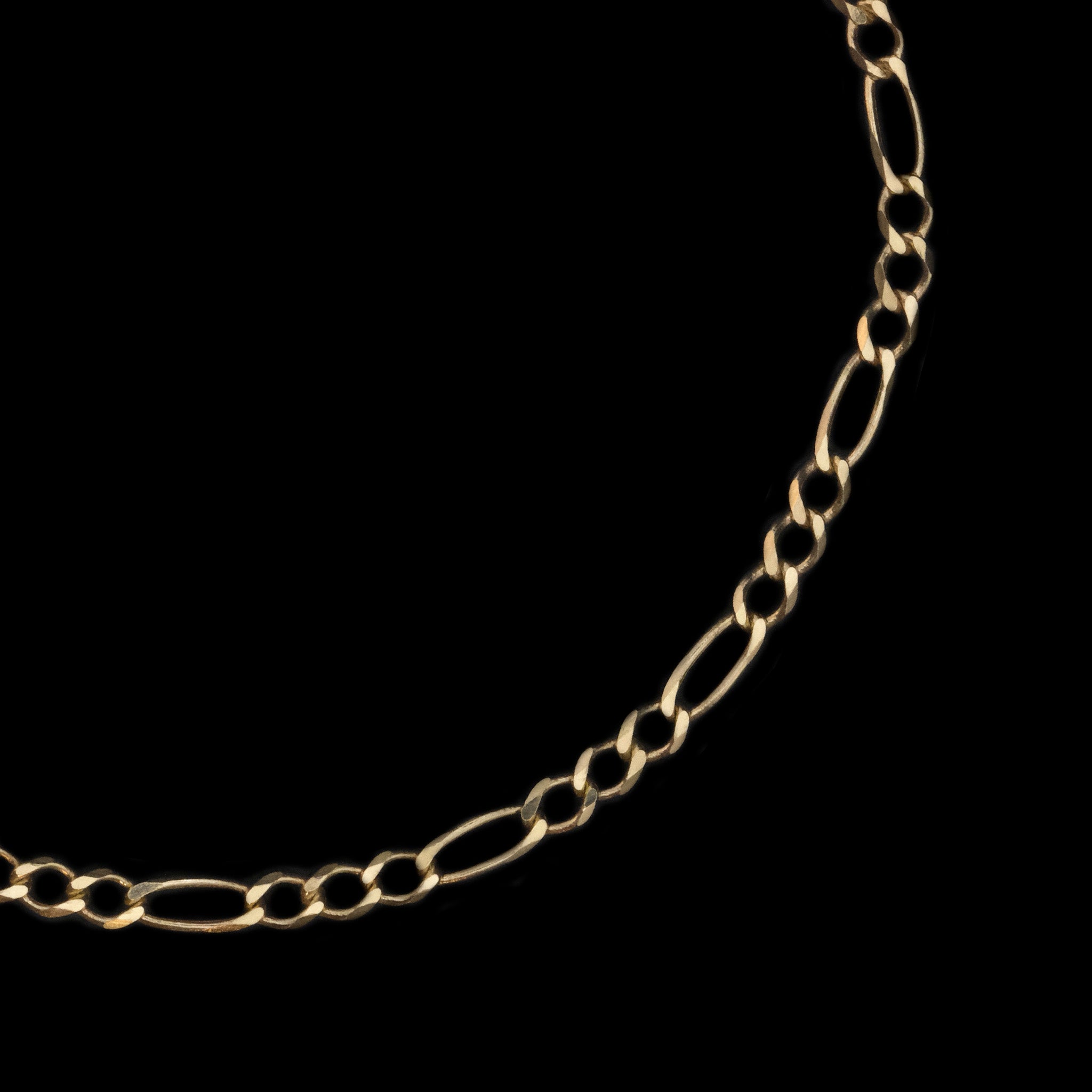 Figaro 3X1 2.5mm (Solid Gold) Bracelet