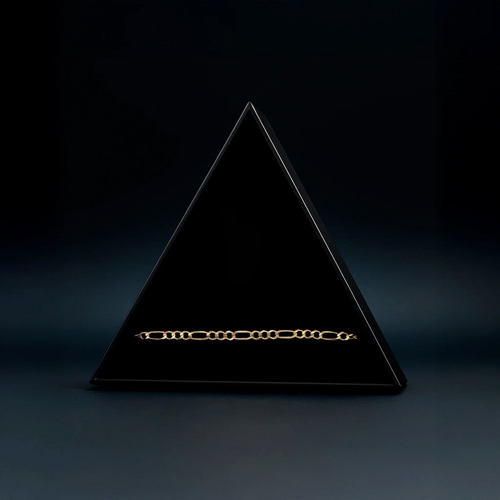 Figaro 3X1 3.5mm (Solid Gold) Bracelet