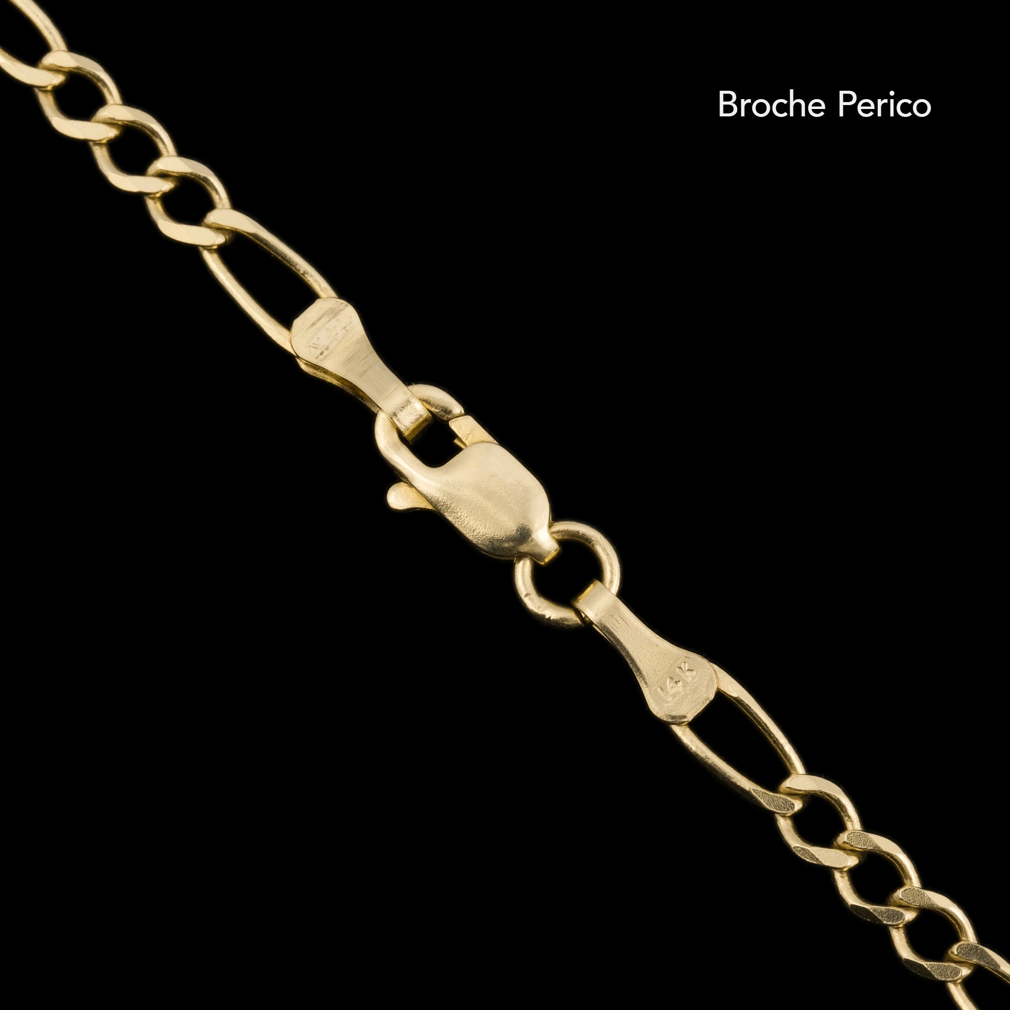 Figaro 3x1 3mm (Solid Gold) Chain
