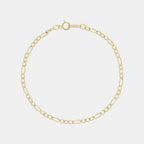 Figaro 3X1 2.5mm (Solid Gold) Bracelet