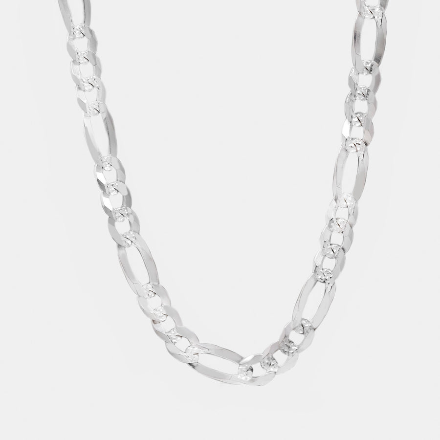 Figaro Cuban Zegrinada 5mm (Silver) Chain