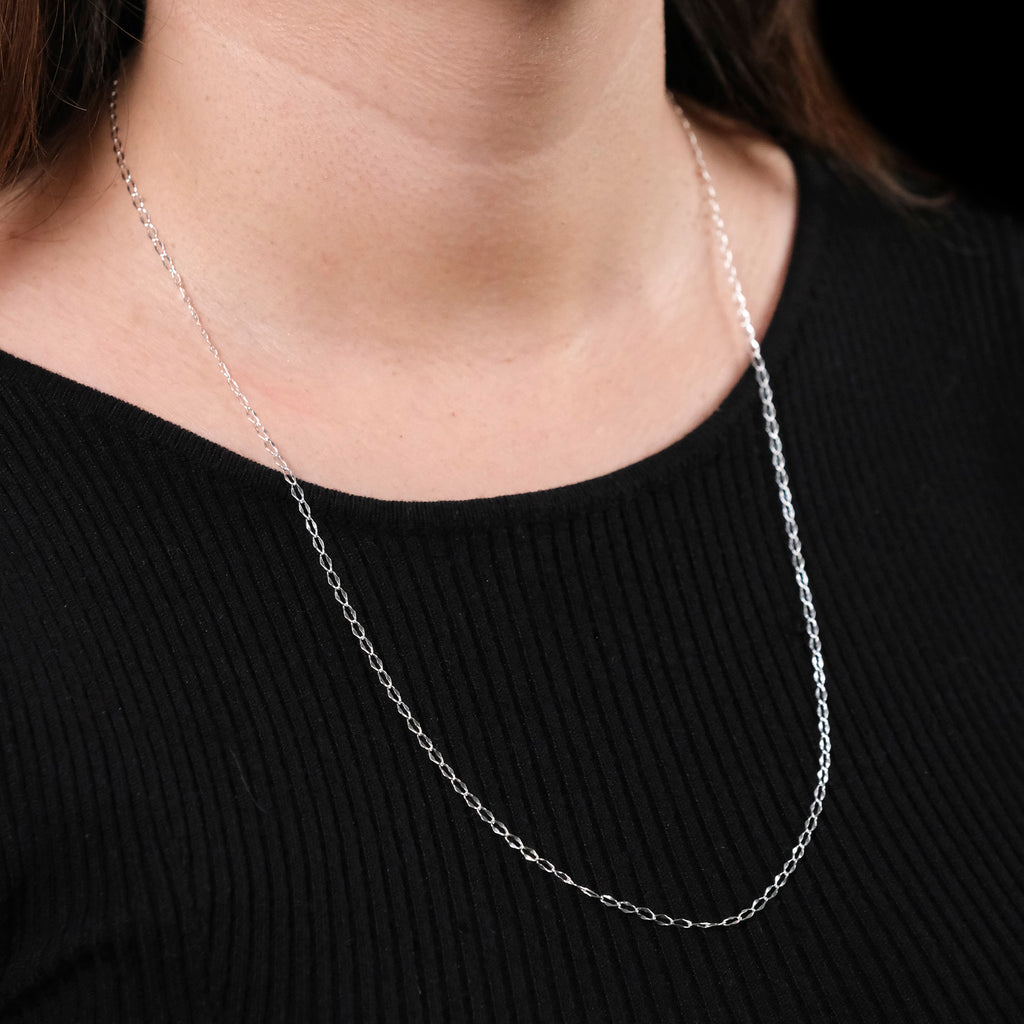 Forged Figaro (Silver) Chain