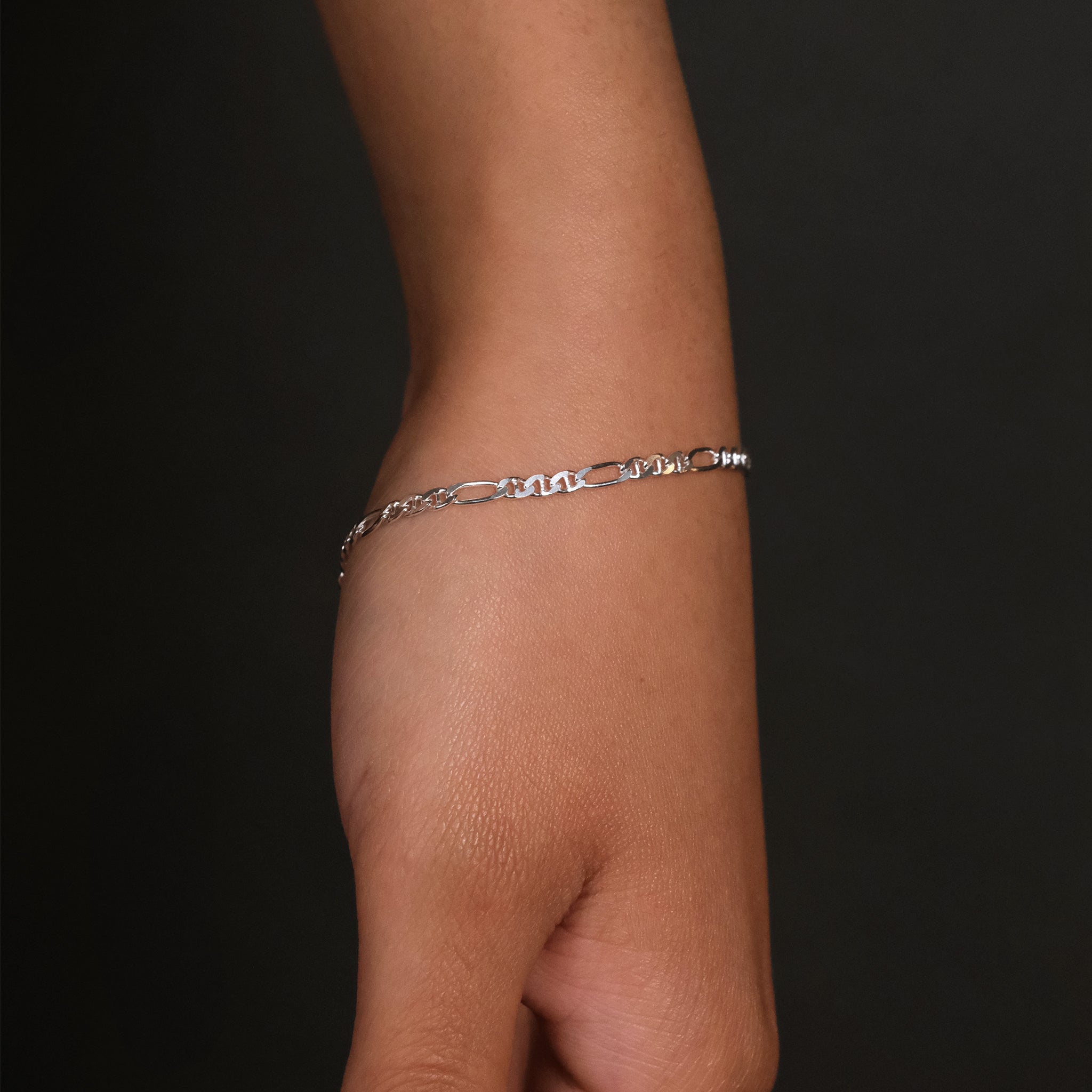 Figarucci 2mm (Silver) Bracelet