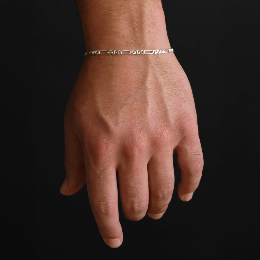 Figarucci 3mm (Silver) Bracelet