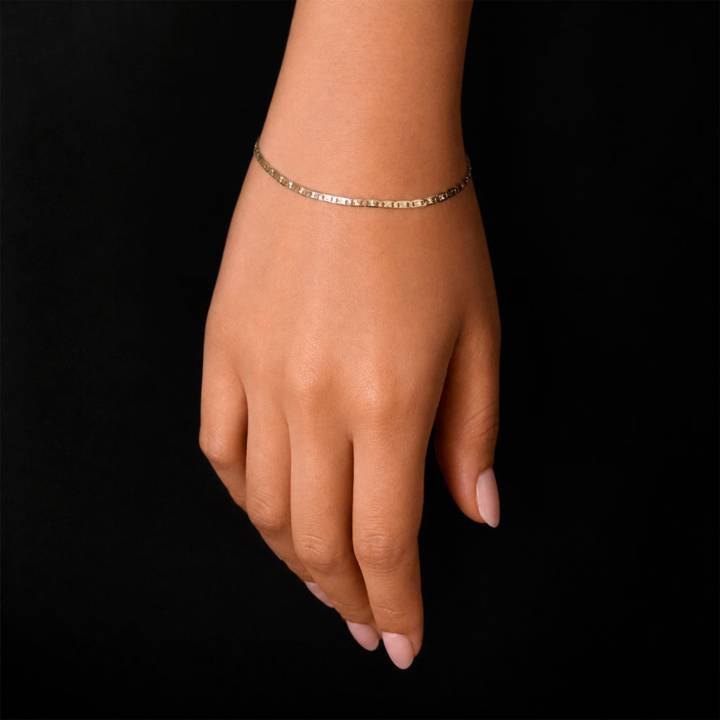 Florentine Solid Gold Bracelet
