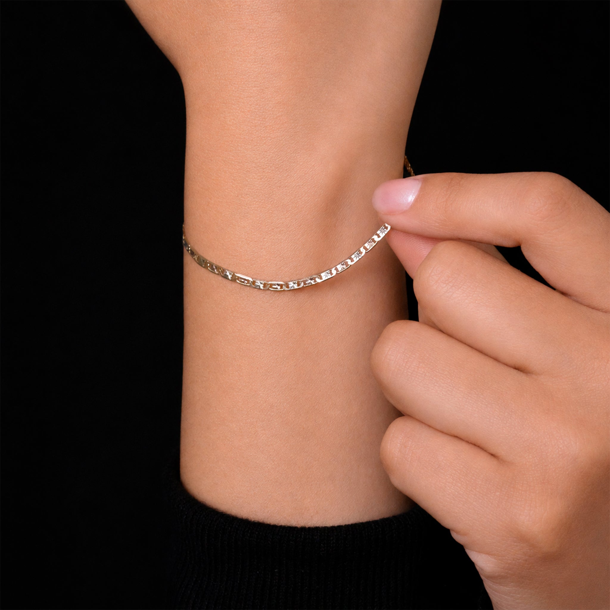 Florentina 3mm (Solid Gold) Bracelet 