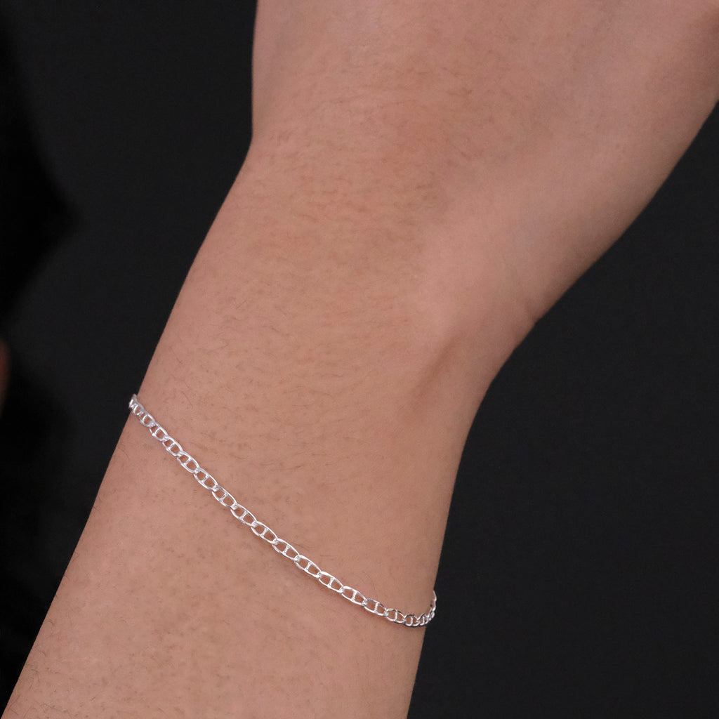 Gu 2mm (Silver) Bracelet