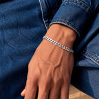Cuban Link Bracelet 4mm Silver