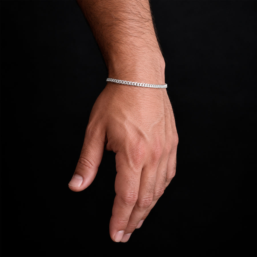 5mm Sterling Silver Cuban Link Bracelet