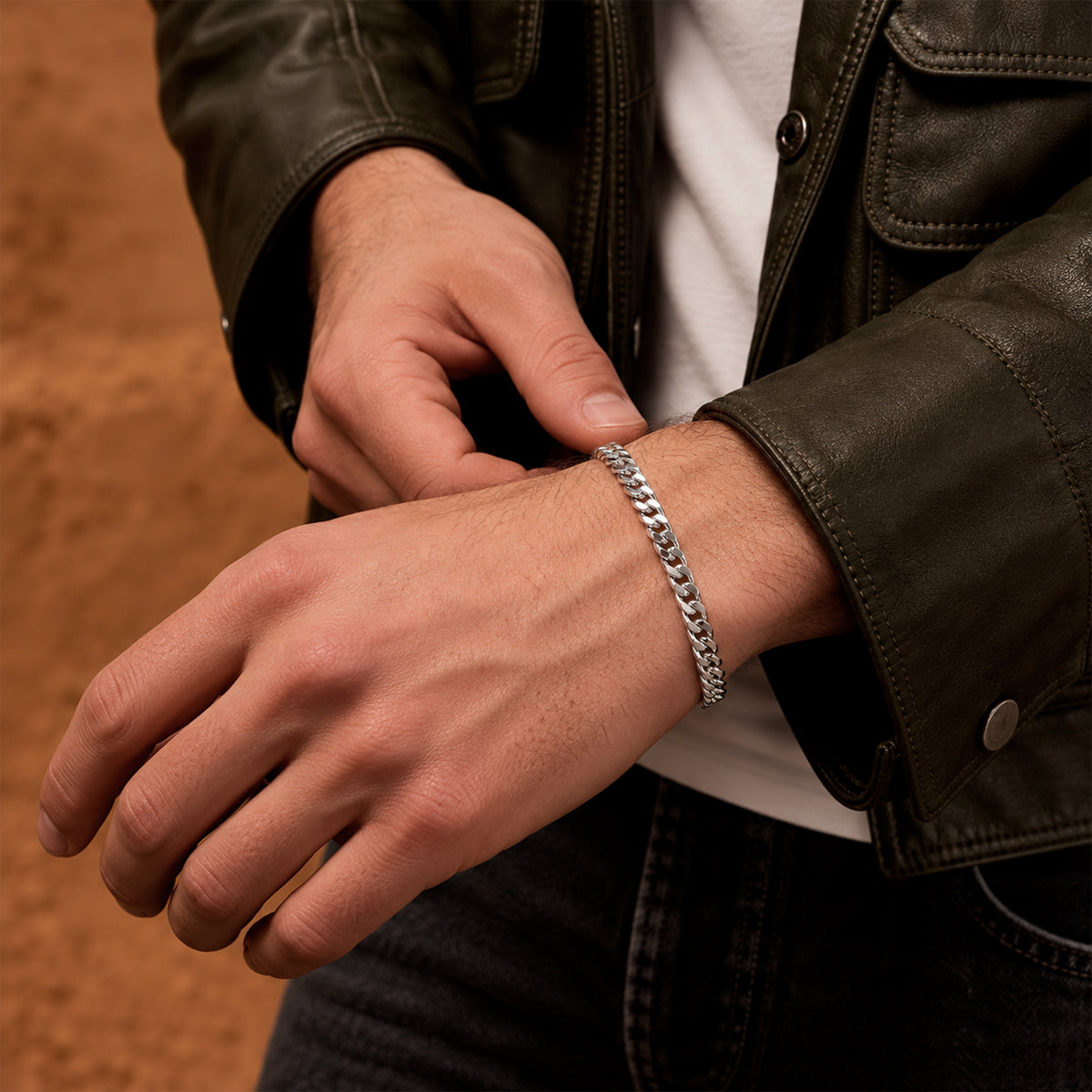 5mm Sterling Silver Cuban Link Bracelet