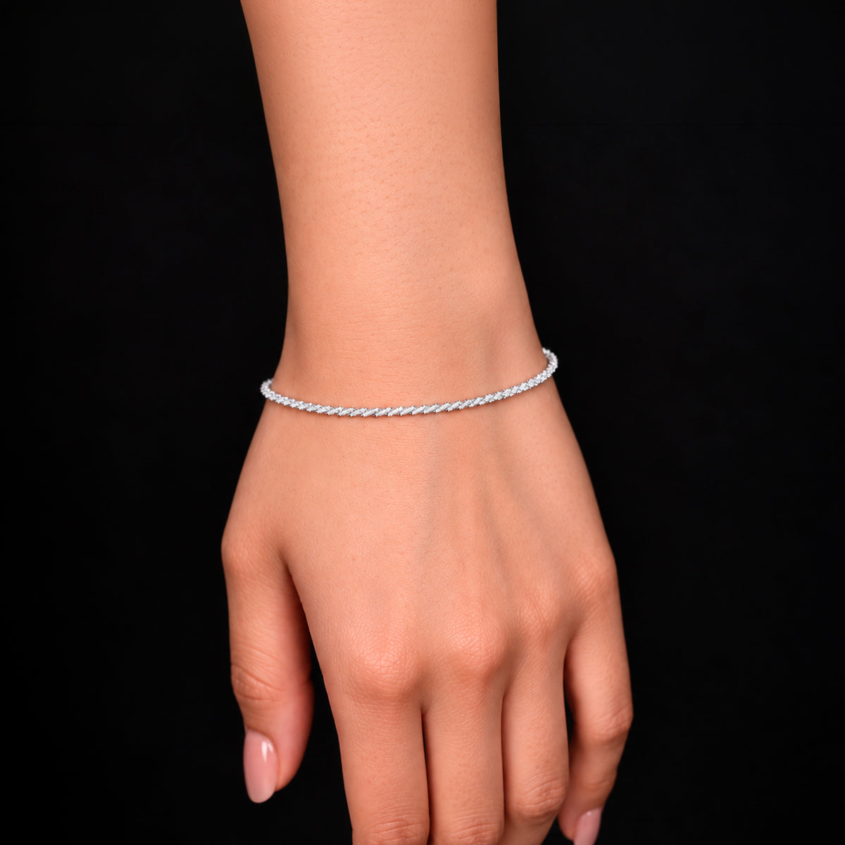 Daisy Silver Bracelet