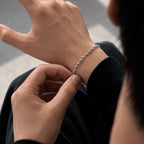 Rope Bracelet 4mm Silver