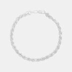 5mm Silver Rope Bracelet