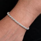 5mm Silver Rope Bracelet