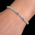 5mm Silver Rope Bracelet
