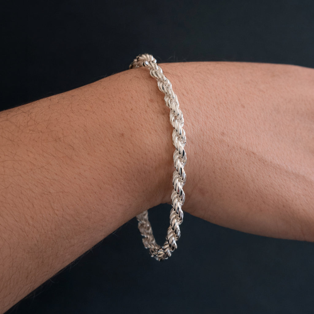 Rope 5mm (Silver) Bracelet