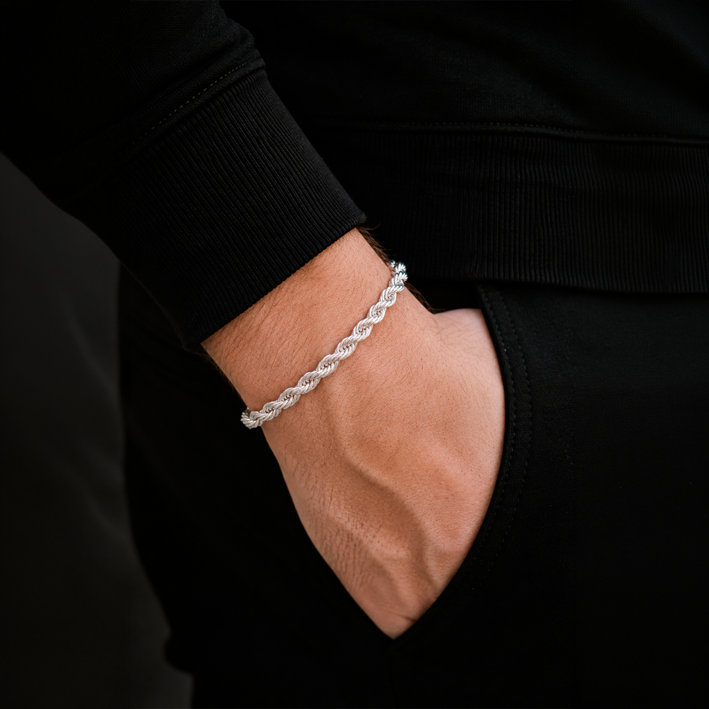 Rope 5mm (Silver) Bracelet