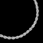 Rope Bracelet 4mm Silver