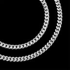 Set Cuban Link 5mm Plata