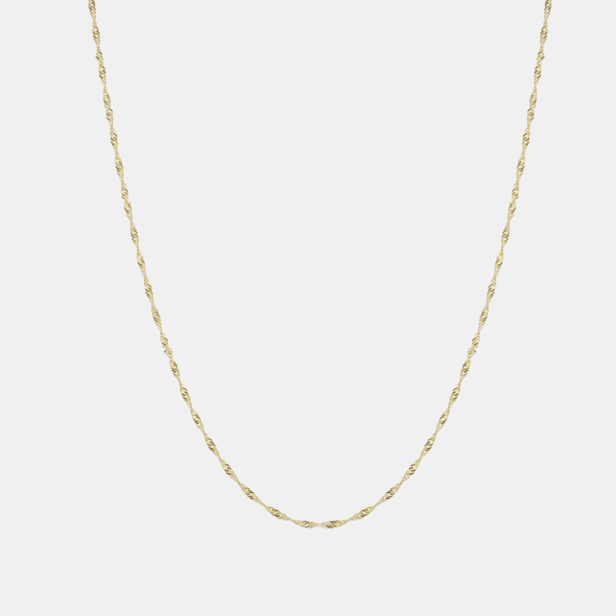 Figaro 3X1 2.5mm (Solid Gold) Chain