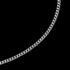 1mm Silver Cuban Link Chain