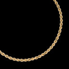 2.5mm Solid Gold Rope Bracelet