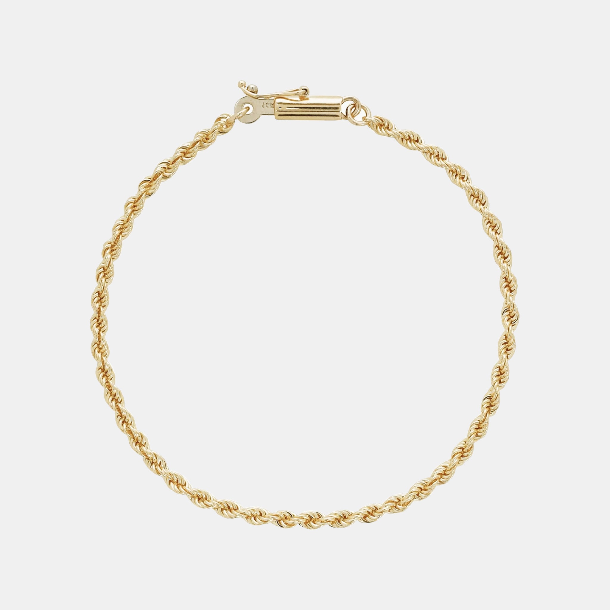 3mm Twist (Solid Gold) Bracelet