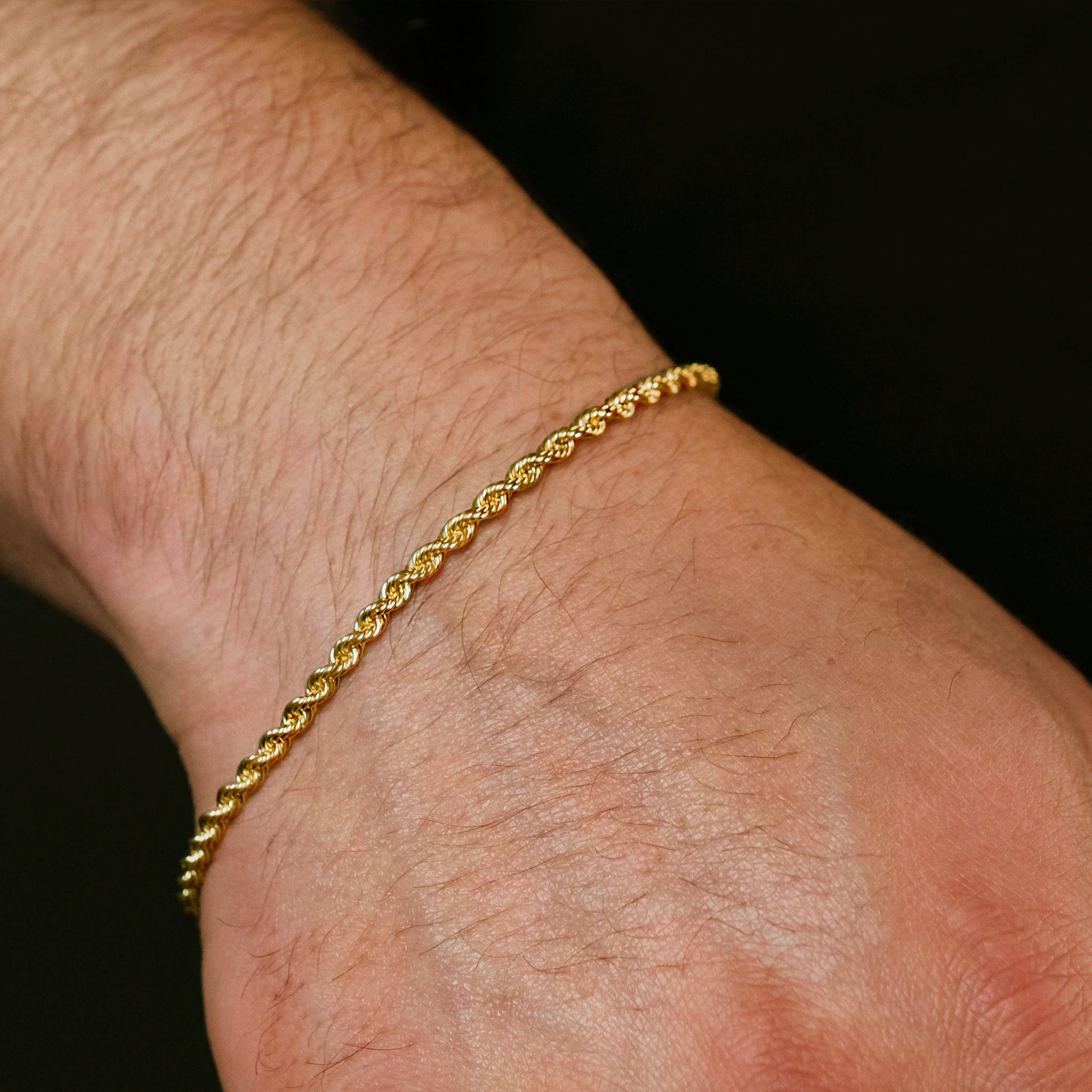 3mm Twist (Solid Gold) Bracelet