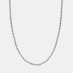 Rhodium Plated Rope Chain