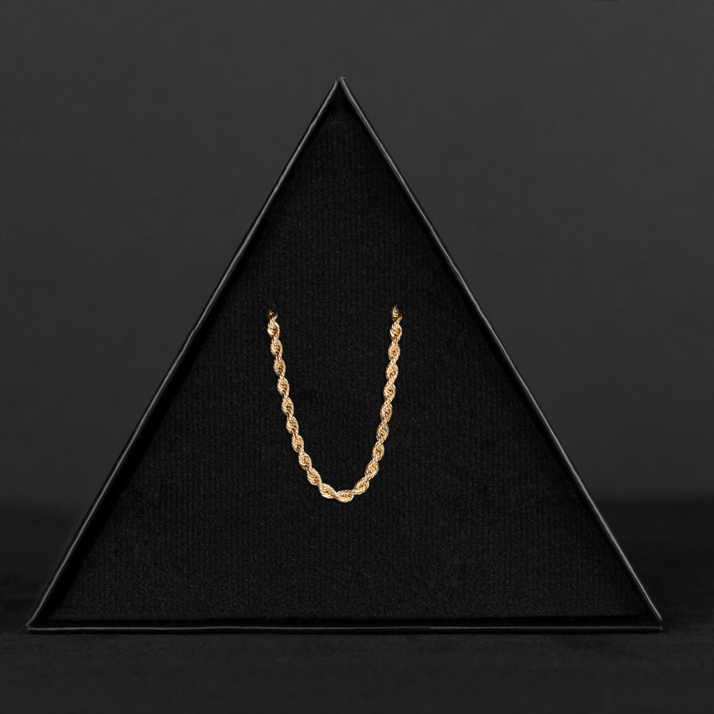 2.5mm Twisted 14k (Solid Gold) Chain