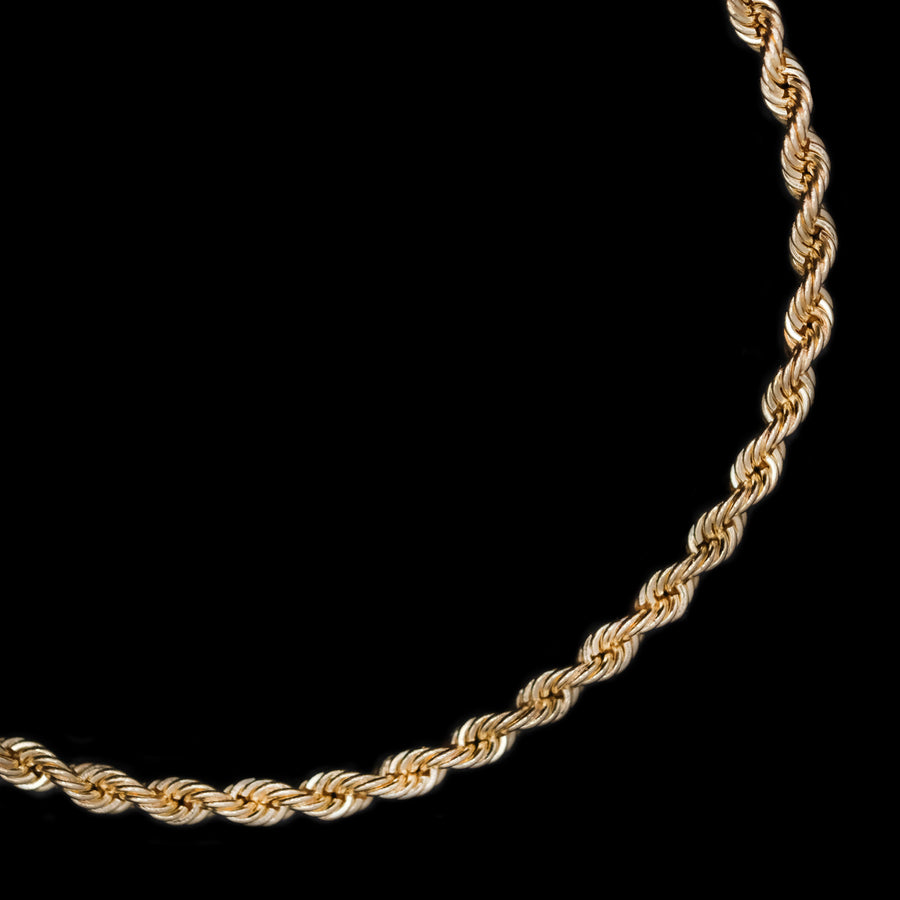 2.5mm Twisted 14k (Solid Gold) Chain