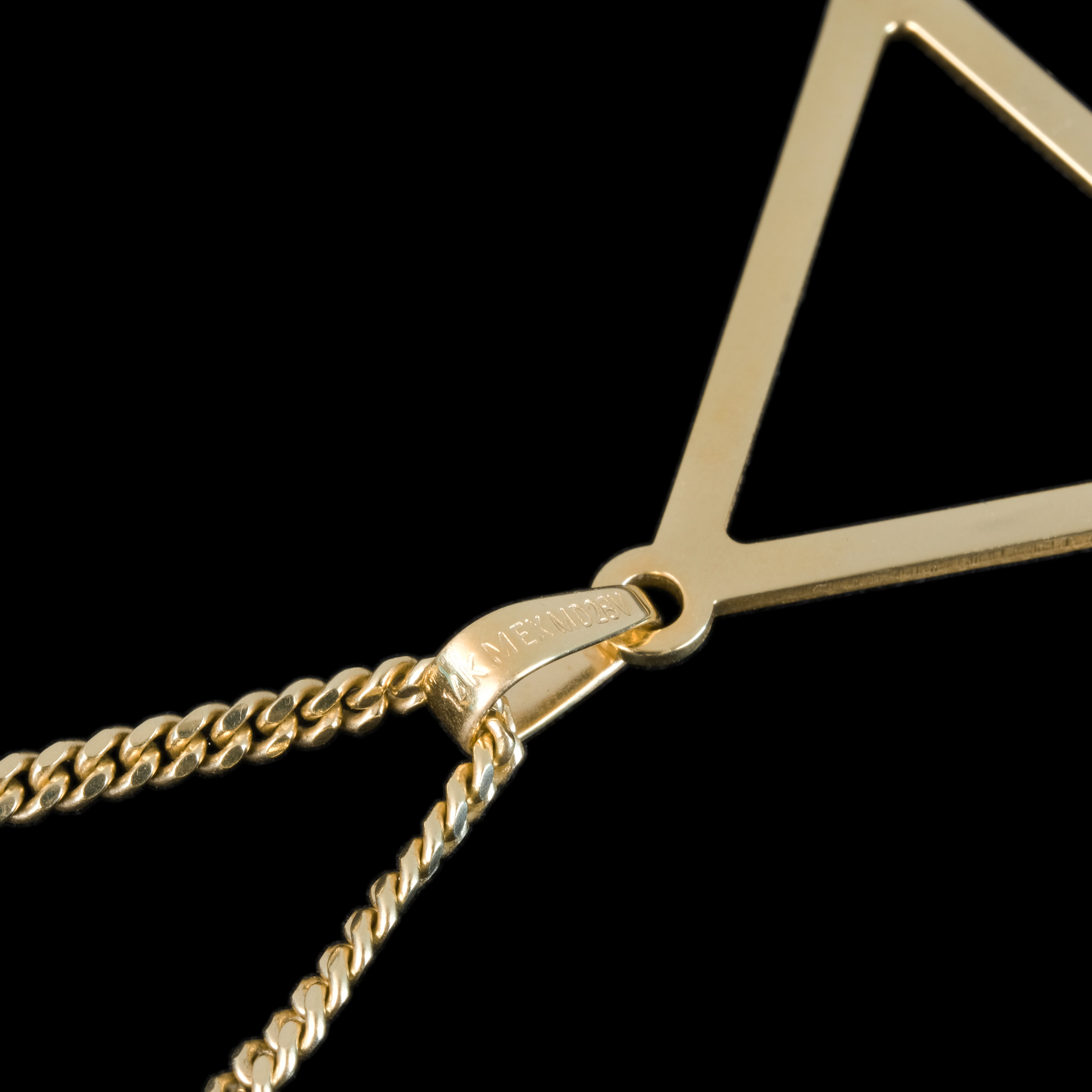 Triangulum 2mm (Solid Gold) Necklace