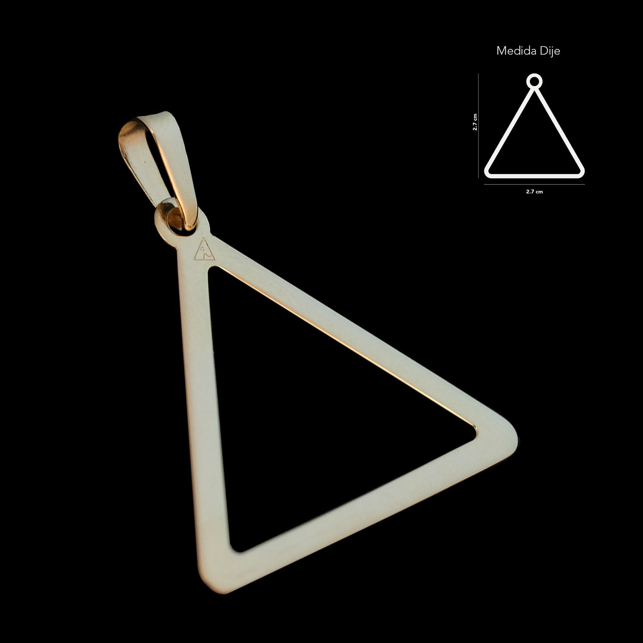 Triangle 2.7cm (Solid Gold) Pendant