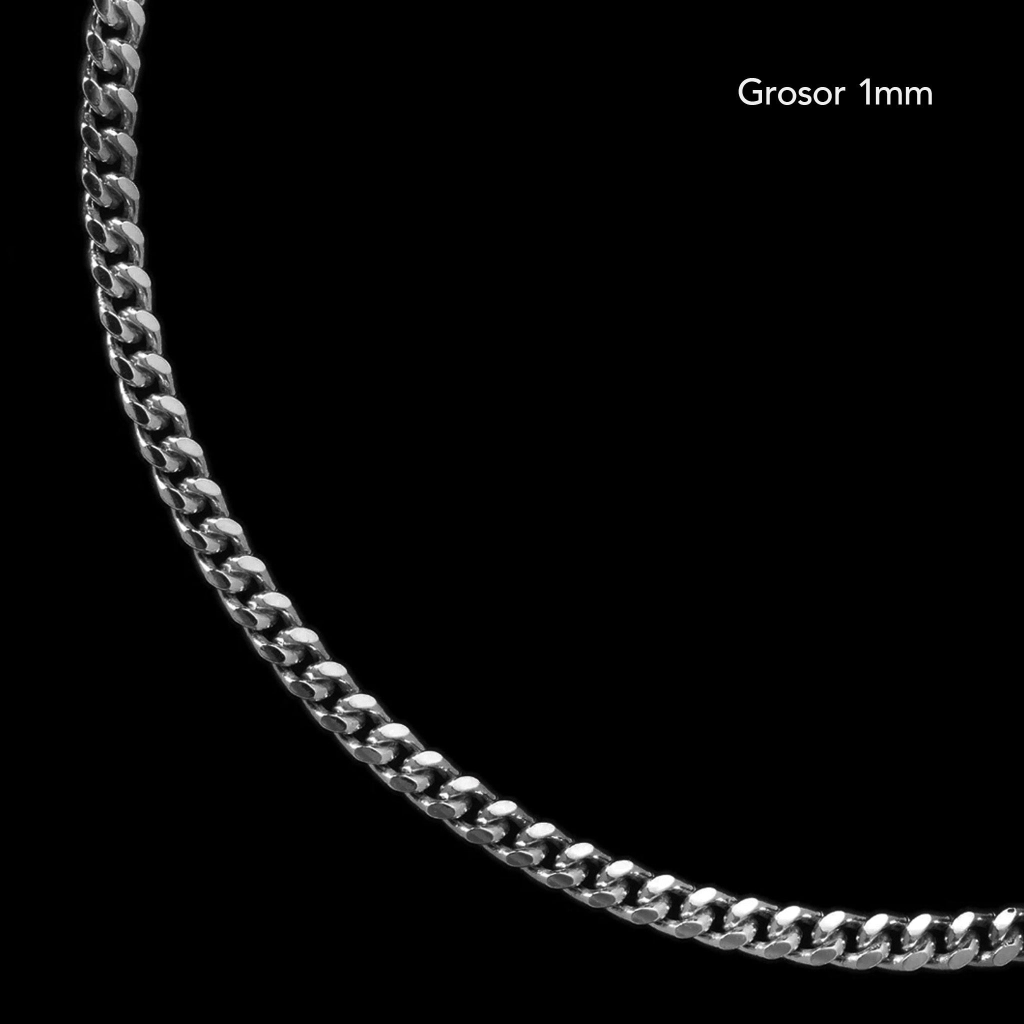 Tulum 2mm (Rhodium) Necklace