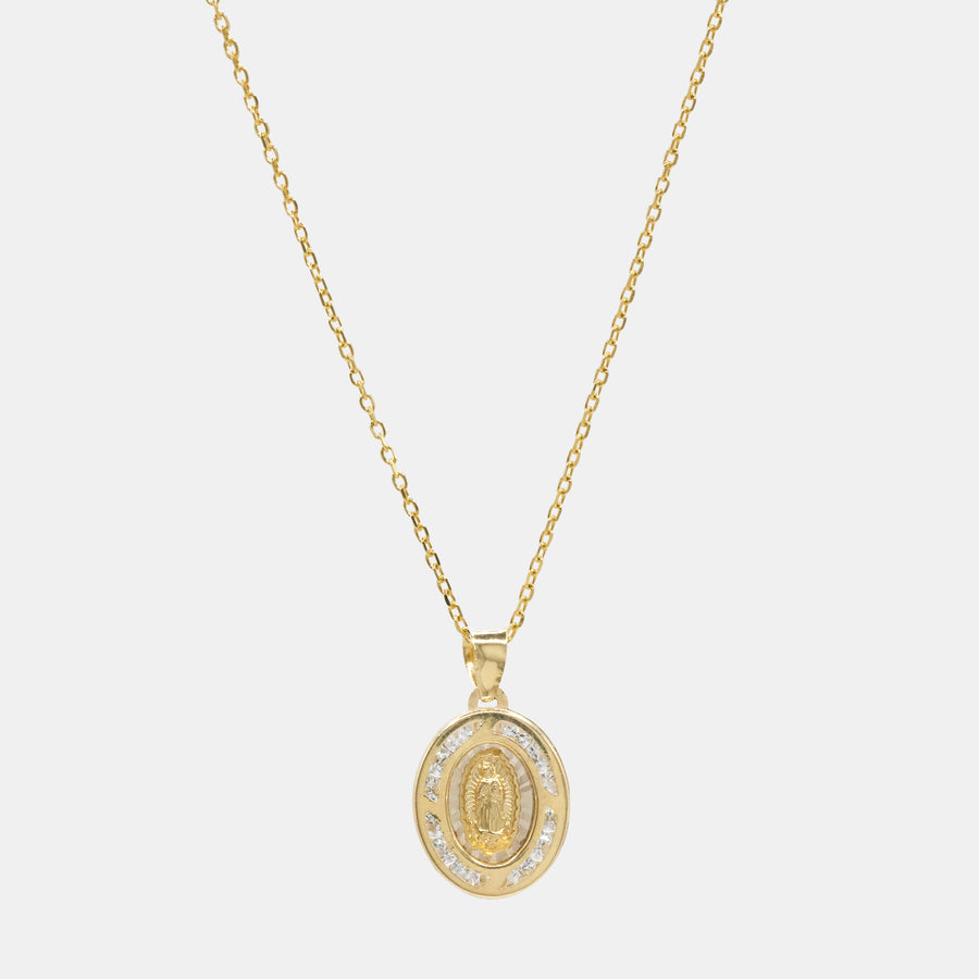 Mexican Virgin (Solid Gold) Necklace