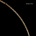 Crystal Cross (Solid Gold) Necklace