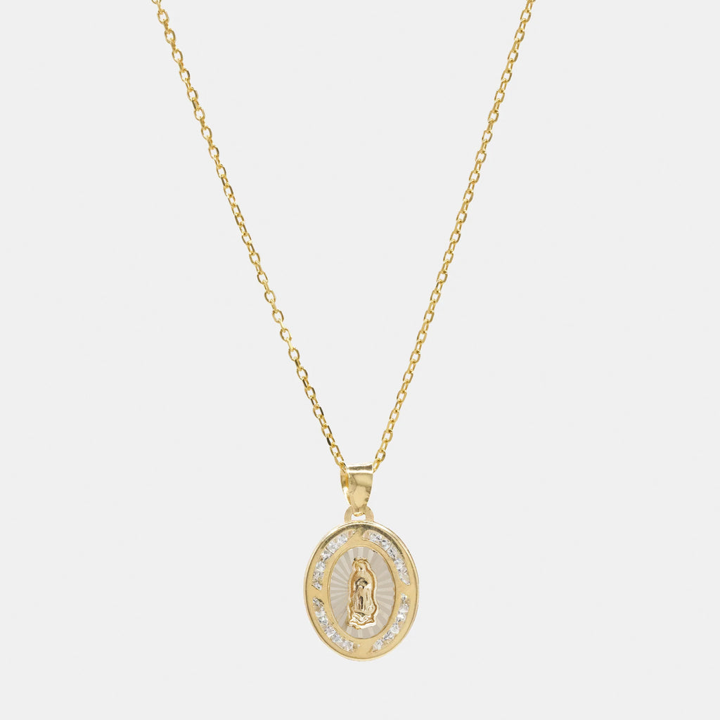 Mexican Virgin (Solid Gold) Necklace