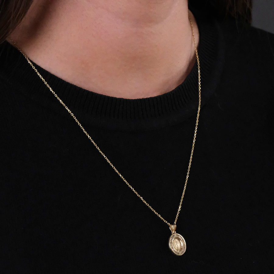 Mexican Virgin (Solid Gold) Necklace