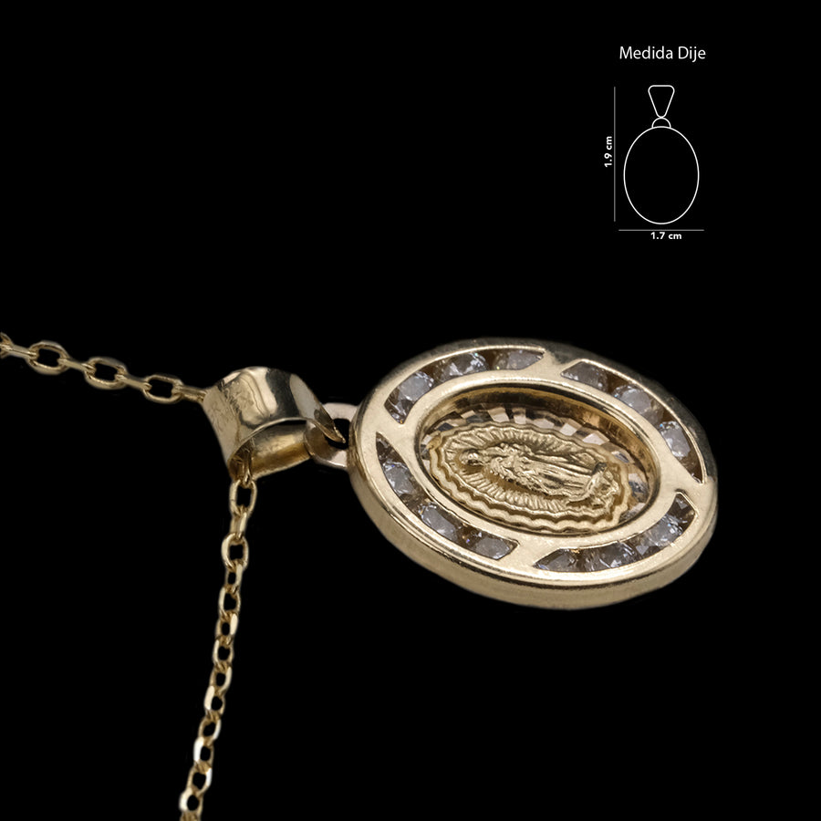Mexican Virgin (Solid Gold) Necklace
