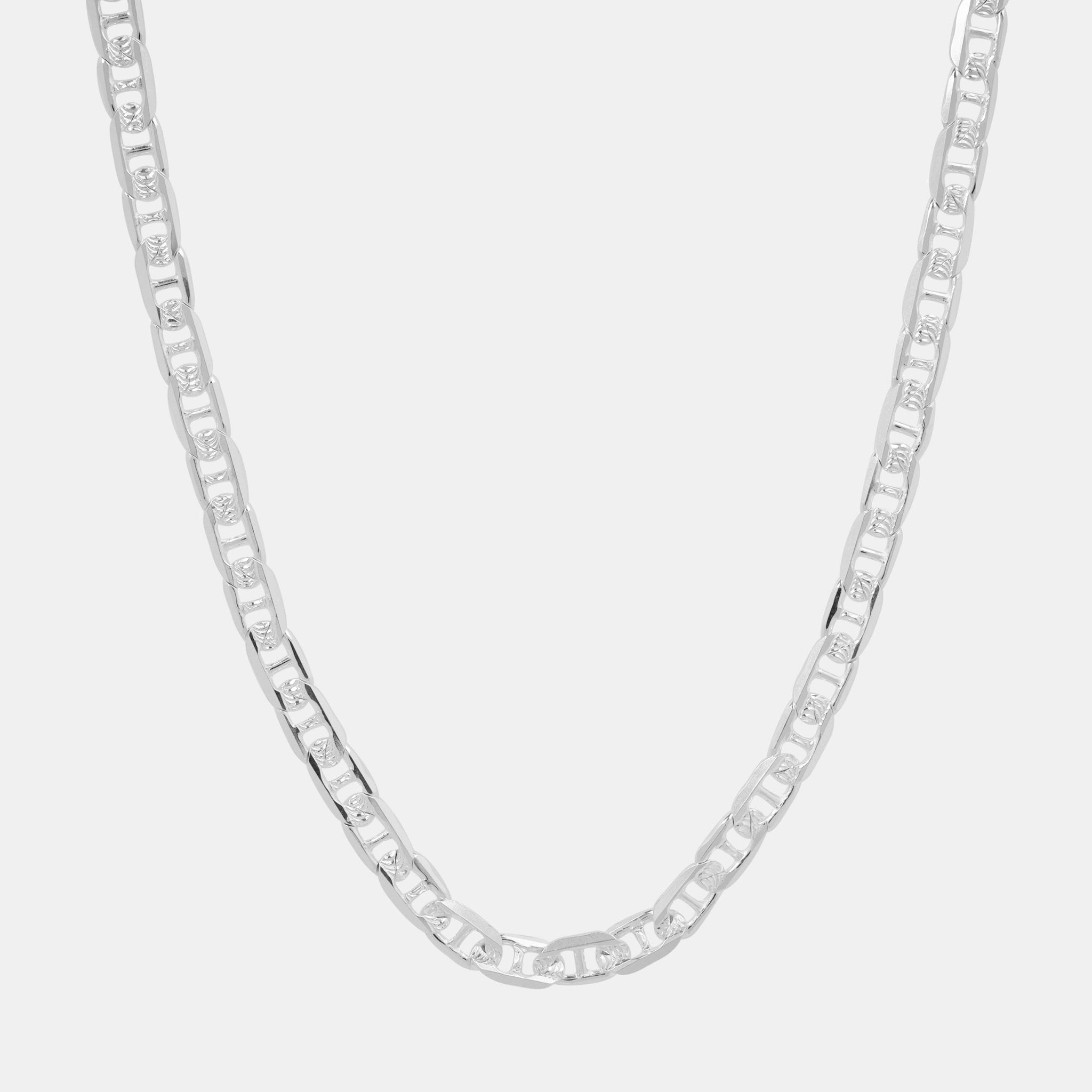 Ancla Martillada Zegrinada 5mm (Plata) Cadena - Triangulum Workshop