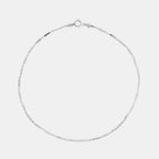 Bolitas 1x1 Corta Diamantada (Plata) Pulsera - Triangulum Workshop