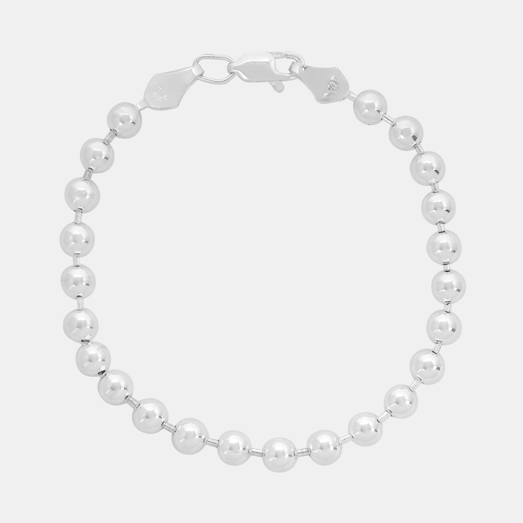 Bolitas 5mm (Plata) Pulsera - Triangulum Workshop